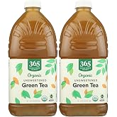 365 by Whole Foods Market, Organic Unsweetened Green Tea, 64 Fl Oz (Pack of 2)