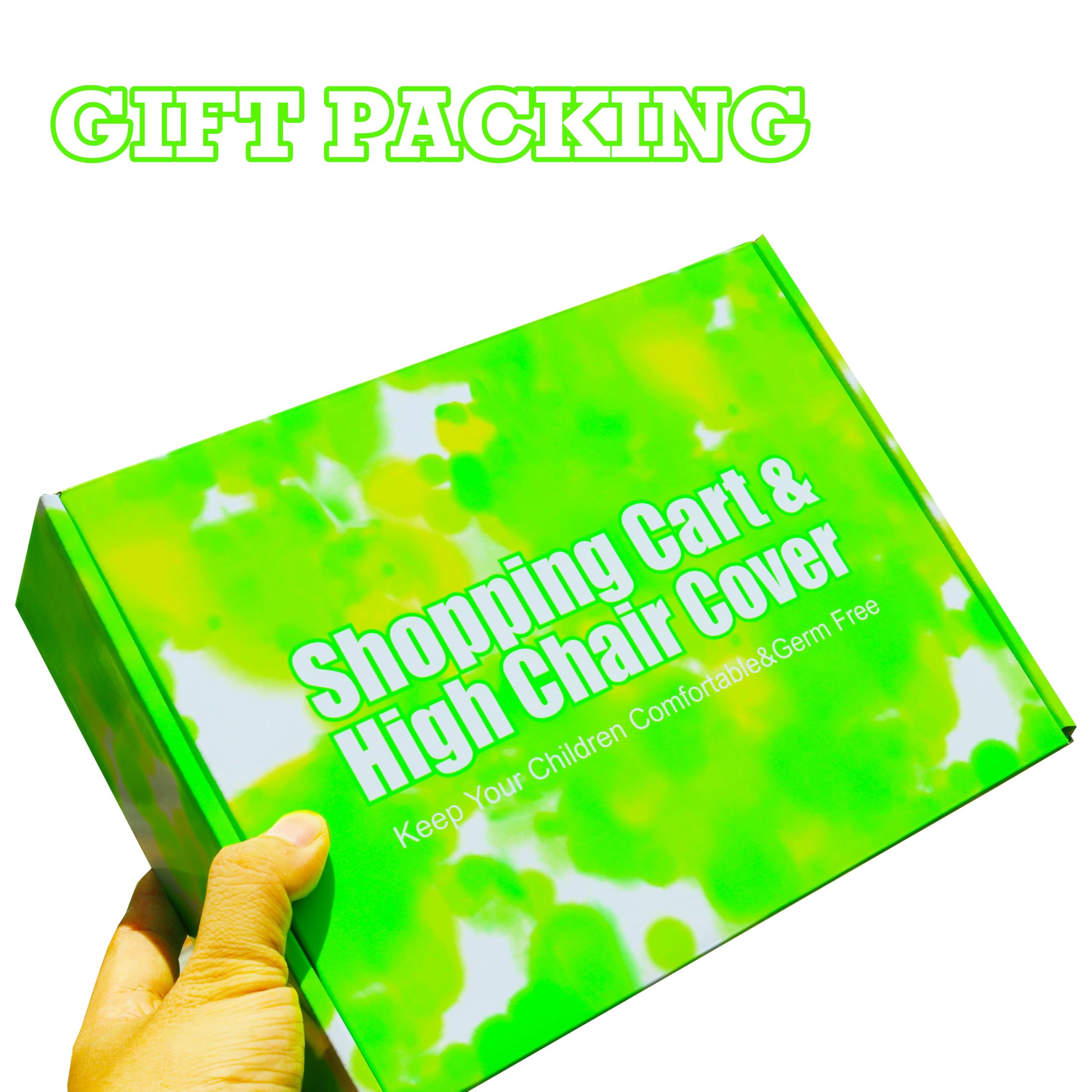 XiOiOiX 2 in 1 Shopping Cart Cover&High Chair Cover for Restaurant Seat, Grocery Cart Cover for Baby Infant Toddler Girl/Boy Reversible, Machine Washable (Blue)