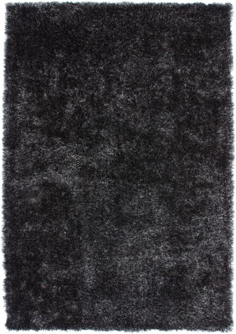 Kayoom Rug Crystal 350 Anthracite Ø 120 cm rund