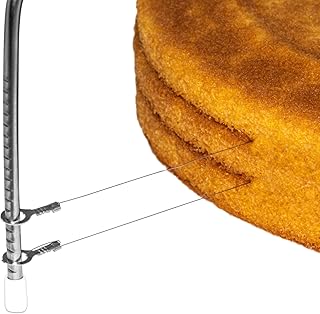 HerSo Tools Tortenbodenschneider aus Edelstahl mit 3 Schneiddrähten! Tortenschneider für Kuchen- oder Biskuitböden Die perfekten Torten für jeden Anlass und Feier