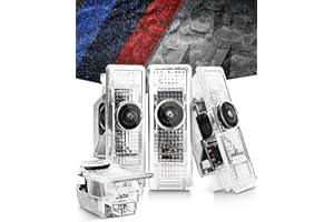 AZBestpro 2024 Upgraded BMVV-Mlogo Door Light HD Fadeless Puddle Lights,Welcome Lights Projector,Ghost Lights for 1/2/3/4/5/6/7/X/GT Series,Car Accessories 4Pcs