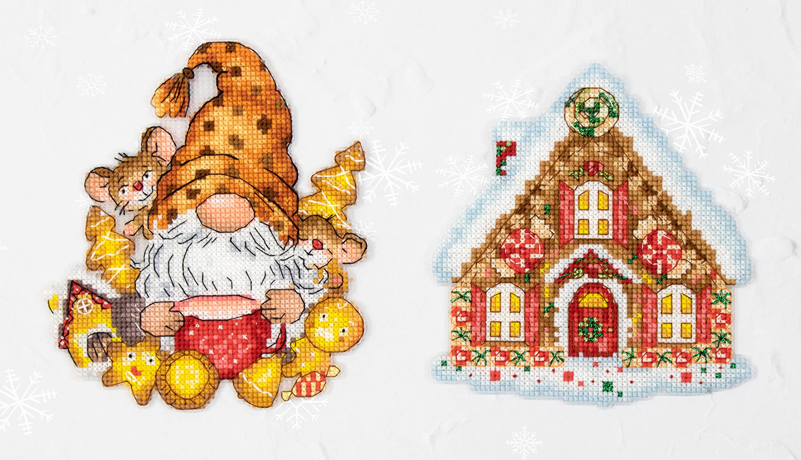 Luca-S Toys Cross Stitch Kits - The Gnom & The House, JK036