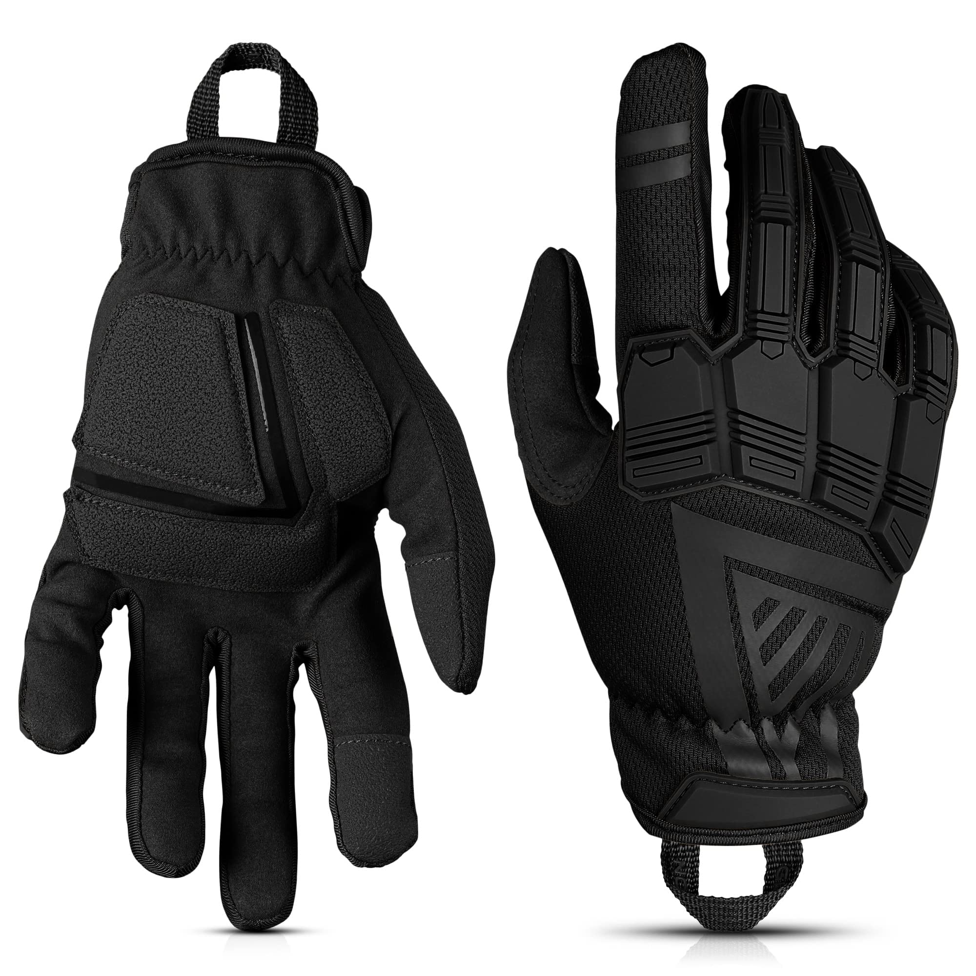Photo 1 of Glove Station - Impulse Guard Tactical Gloves for Men - Touch Screen Working Gloves Ideal for Sports & Outdoors, Motorcycle and Hunting - Black, Large