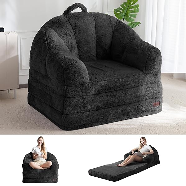MAXYOYO FOLDING SOFA BED, 2 IN 1 CONVERTIBLE...