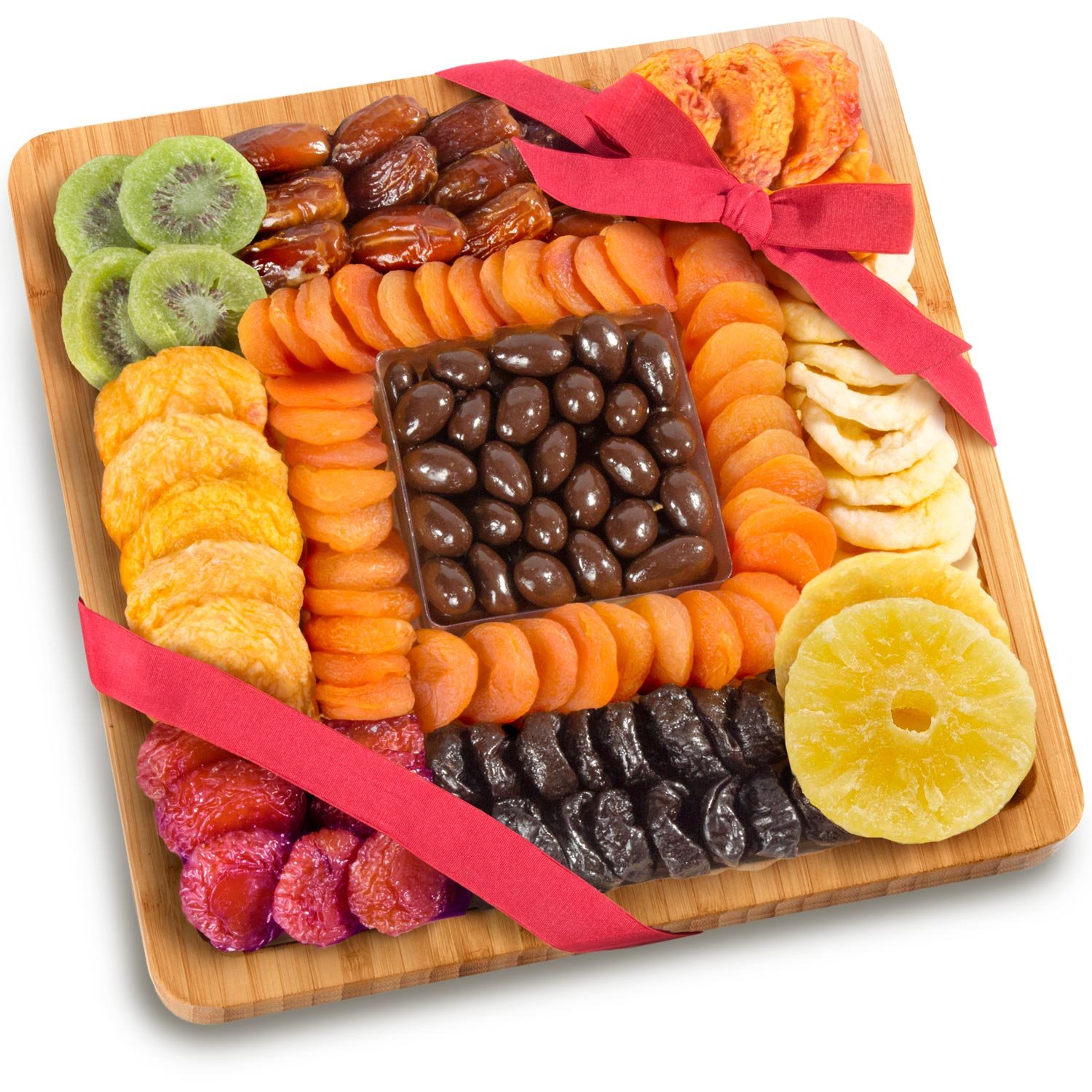 Dried Fruit and Nuts In Keepsake Bamboo Cutting Board