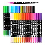 Caliart 34 Double Tip Brush Pens Art