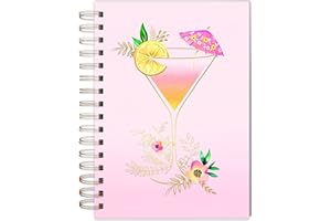 Lady Jayne Blush Cocktail Spiral Bound Journal Notebook