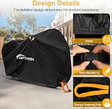 toptrek Bike Cover 210D Waterproof Outdoor 3 Bikes 220x120x110cm with Lock Holes view 4