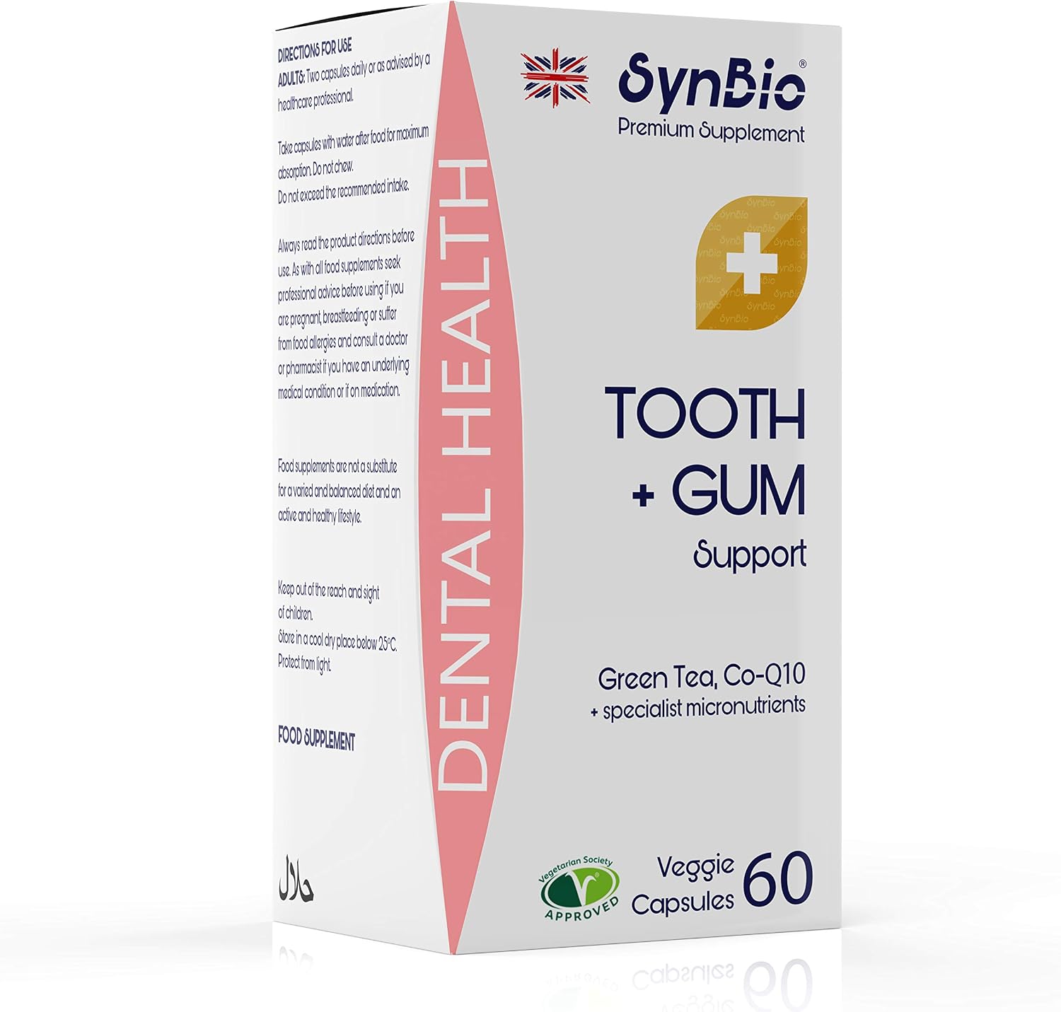 SynBio Premium+ - Dental Health - Tooth & Gum Support, 60 count (Pack of 1)