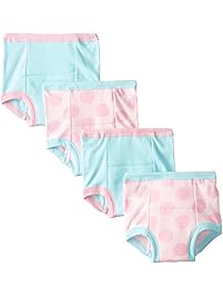 Gerber Little Girls' 4 Pack Training Pant
