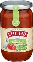 Lucini, Organic Tomato Basil Sauce, 25.5 Ounce