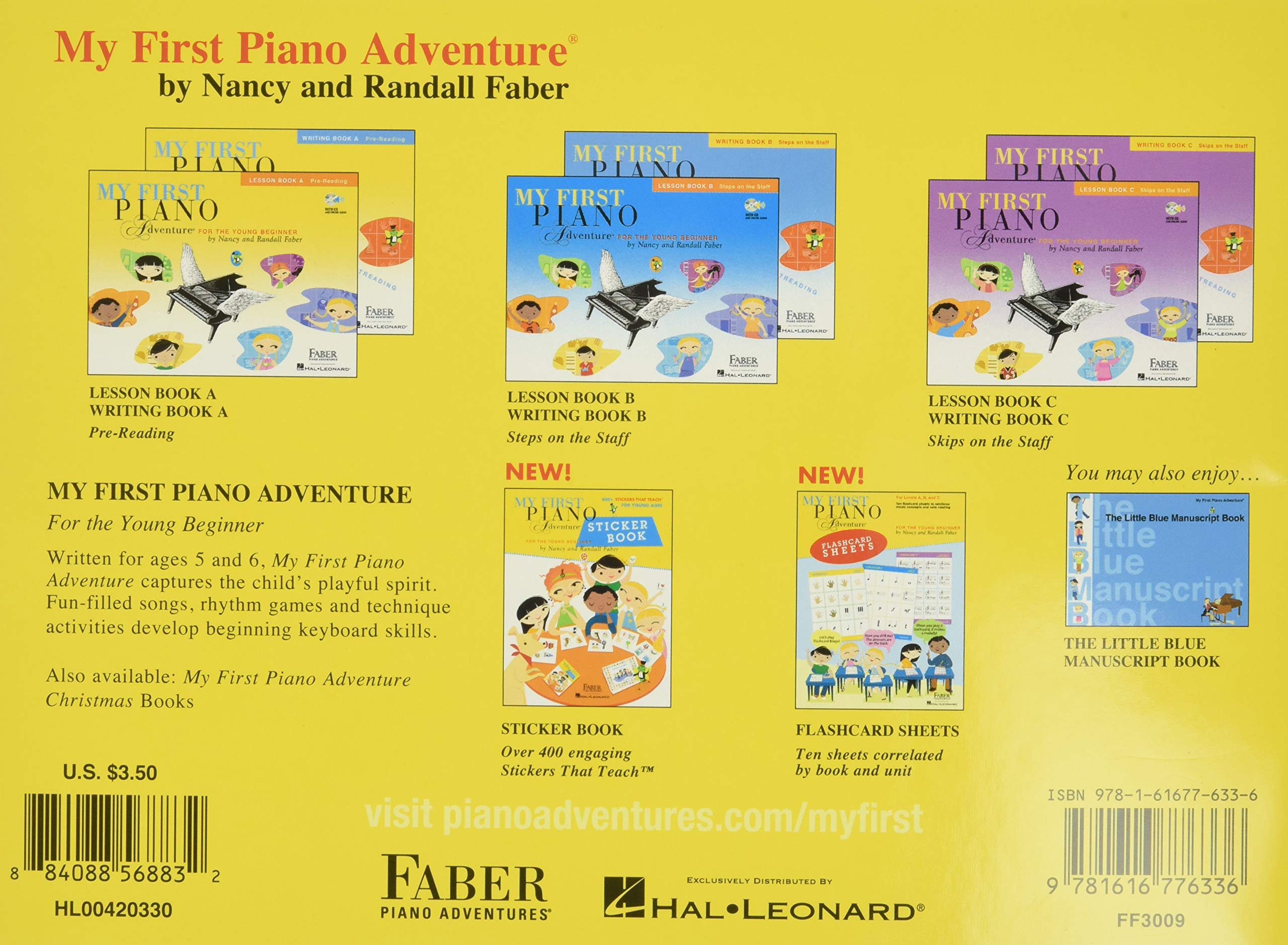 The Little Yellow Practice Book (My First Piano Adventure)