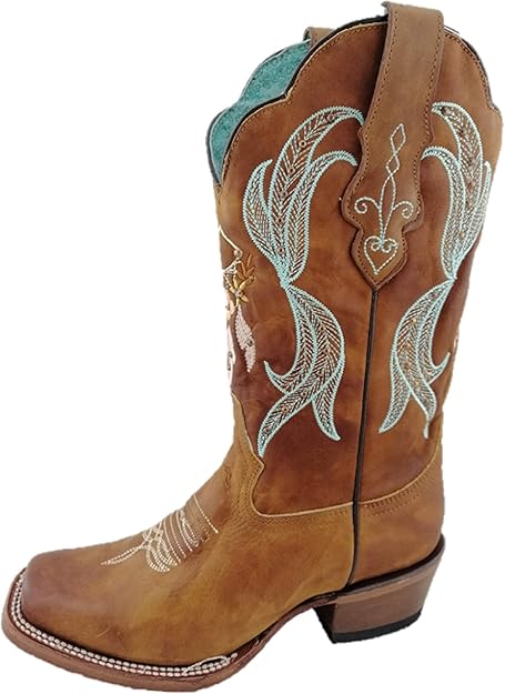 botas vaqueras color miel