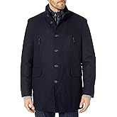 Cole Haan mens Melton 3-in-1 Wool Jacket With Removable Bib