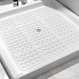 XIYUNTE Large Square Shower Mat 70x70cm Non Slip Anti Mould White view 9