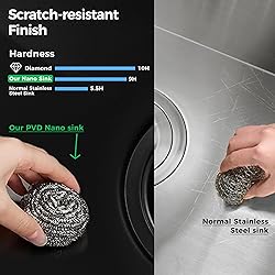 Darker Black 32x19 Inch Undermount Kitchen Sink