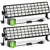 2 Pack LED Shop Lights, 100W 14000LM 6000K Plug in Garage Light with 6FT Power Cord, IP66 Waterproof Work Bench Shop Lights f