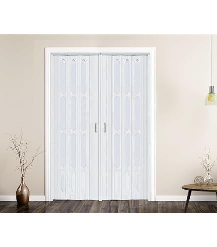 Waterproof Accordion Folding Door - Space Saving Retractable Partition For Garages & Rooms