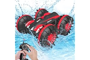 FREE TO FLY Beach Toys Remote Control Car - Amphibious Waterproof Vehicles RC Car for Kids 6-12 Year Old Pool Lake Outdoor All Terrain Land Water Boat Birthday Gifts for Boys Girls Age 6 7 8 9 10 11 12 13Year Old