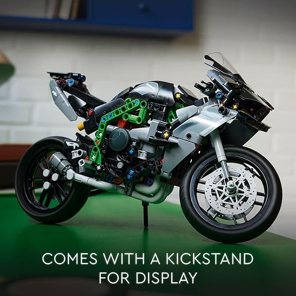 LEGO TECHNIC KAWASAKI NINJA H2R MOTORCYCLE TOY – BUILDING TOYS FOR KIDS, BOYS & GIRLS, AGES 10+ – KICKSTAND FOR DISPLAY – MODEL KIT BIRTHDAY GIFT – 42170