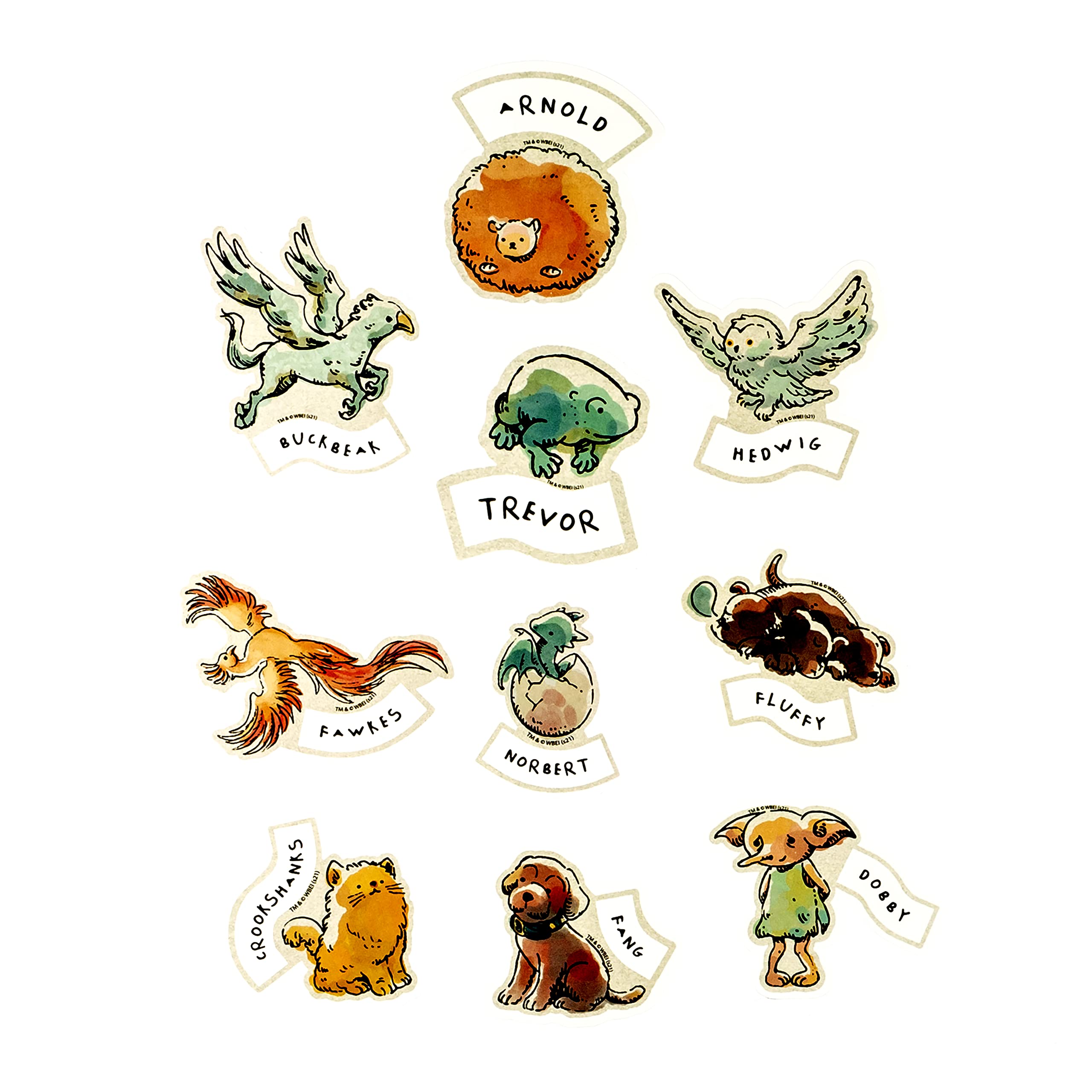 Conquest Journals Harry Potter Waiting for My Letter Sticker Pack, Officially Licensed, 50 Unique Stickers, Waterproof and UV Resistant, Great for All Your Gadgets, Potterfy All The Things