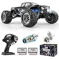 Hosim RC Cars, 1:10 Scale 48+ KMH Remote Control Car for Adults Boys, 4X4 Off-Road RC Truck with Headlights, All Terrains Wat