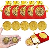 Vanproo 10Pack 2019 Pig Year Commemorative Coin Gilding Present Souvenir New Year Craft Gift Lucky Zodiac Gifts, Blessing Souvenir