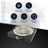 320º Electric Charcoal Burner 1000W Coconut Coal Hookah Stove UK Plug Long Cable view 2