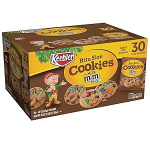 Keebler Bite Size Chocolate Chips Cookies With m&m's, 1.6 Oz Bag (Pack of 30) (1 box)