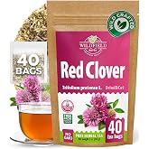 40 Bags Red Clover Herb Tea (Trifolium Pratense) &ndash; 40 Count 1.5g Herbal Bags Tr&eacute;bol Rojo