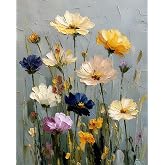 Wild Flowers Paint by Numbers Kit for Adults Beginner 16X20 inch | Adult Paint by Number Kits on Canvas, DIY Acrylic Oil Easy Painting by Numbers for Home Wall Decor (Without Frame)