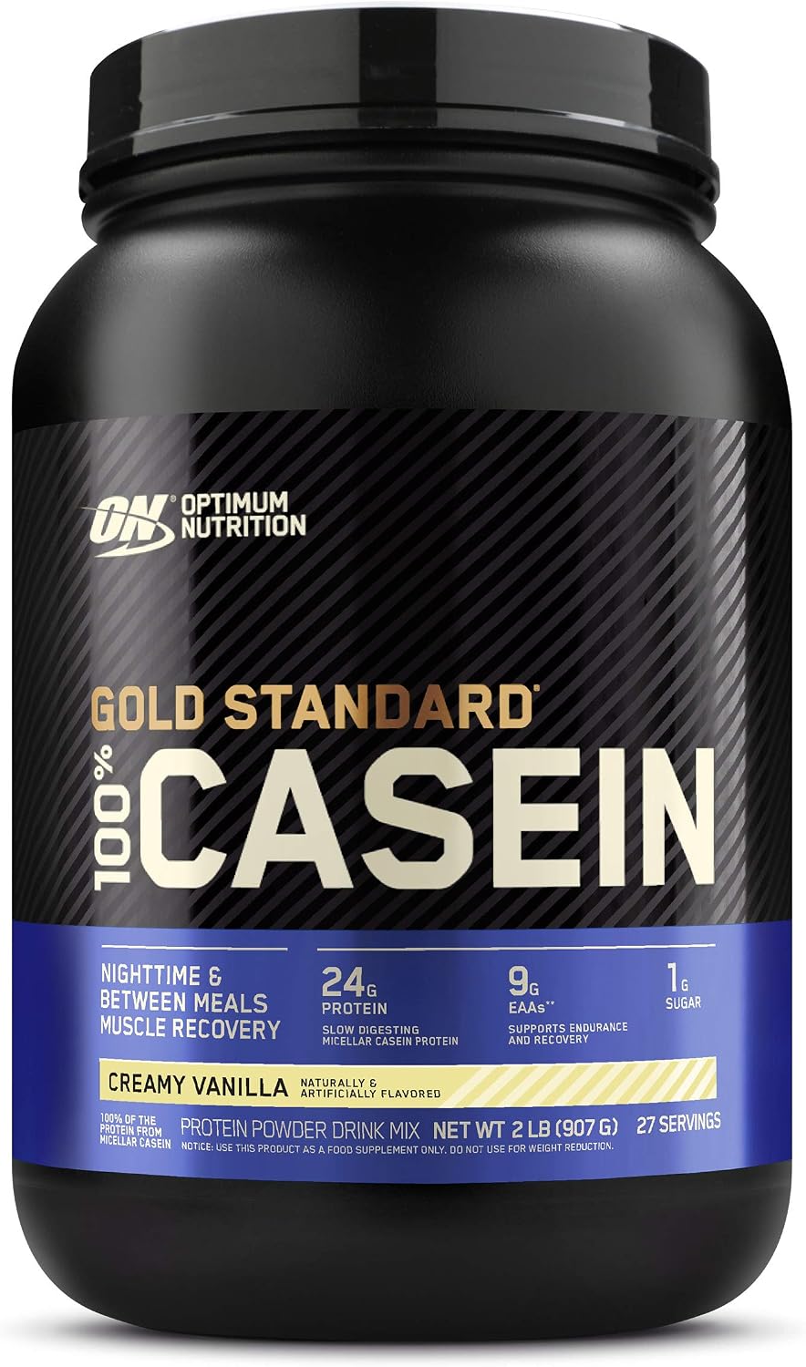 Optimum nutrition - 100% casein protein creamy vanilla, 2 lb Powder (748927027860)