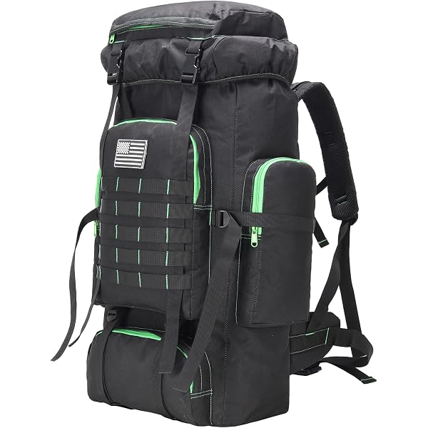 Amazon.com: 90L Large Camping Hiking Backpack with Rain Cover, Waterproof  Molle Rucksack Military Backpack (Black) : Sports & Outdoors