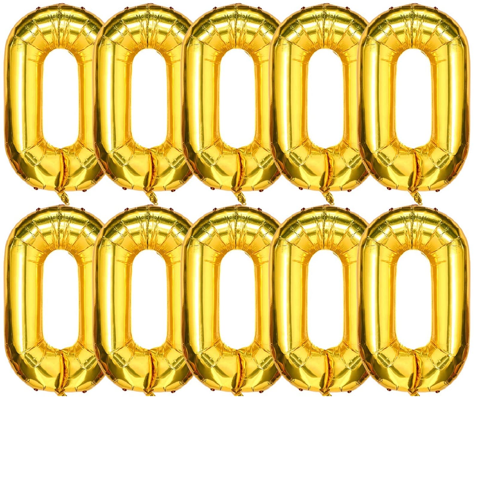 WANGCL 50 Pieces 16 Inches Foil Gold Chain Balloons for 80s 90s Party Decor Chain Link Balloons for Hip Hop Birthdays Weddings Party Supplies