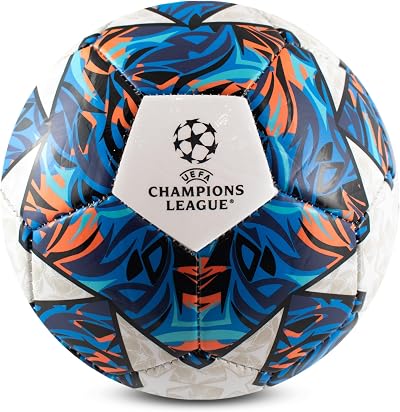 Hy-Pro UEFA Champions League Football Size 5 Official Licensed Blue Orange