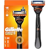 Gillette Fusion5 Power Razor for Men, 1 Gillette Power Razor Handle + 1 Blade Refill