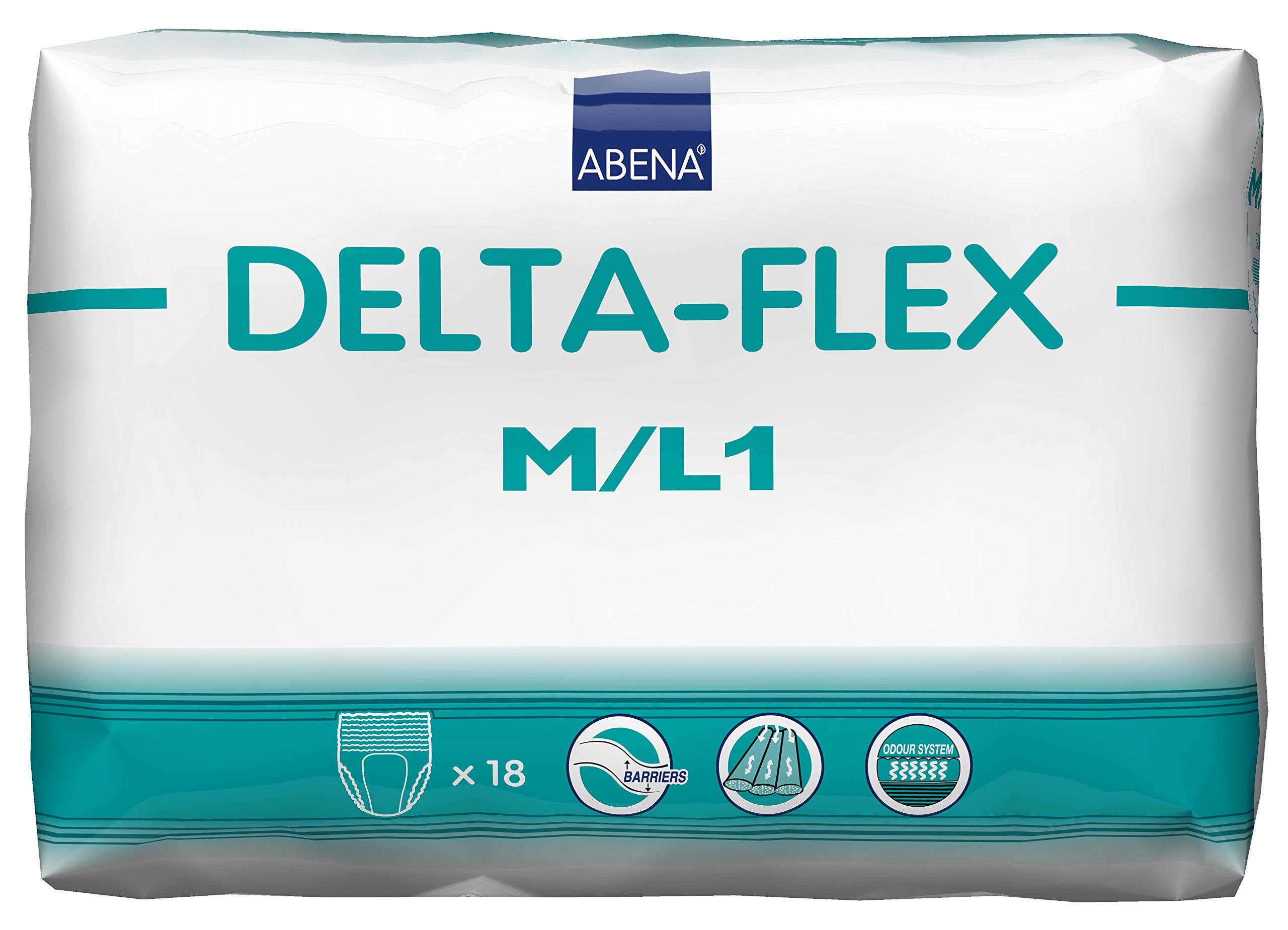 Photo 1 of Abena Delta-Flex Protective Underwear, Level 1, (Small To Extra Large Sizes) Medium/Large, 18 Count