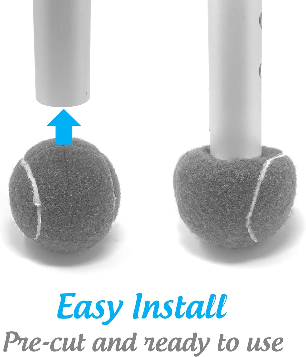AMP Top Glides Precut Walker Tennis Ball Glides (Gray): Health & Personal Care