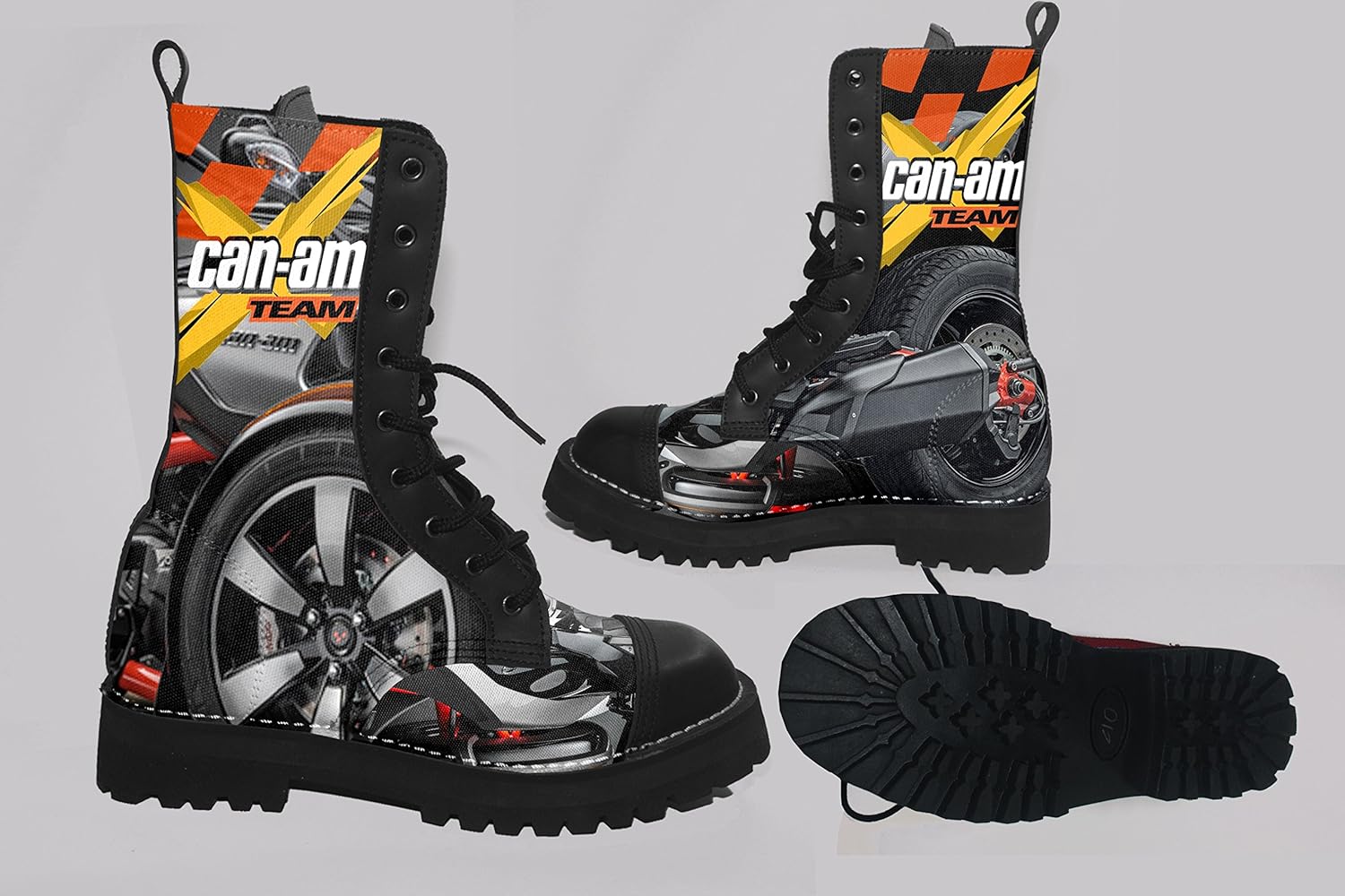 Can Am Spyder Graphic Print Custom Man Boots Can Am Spyder Graphic Print Custom Man Boots