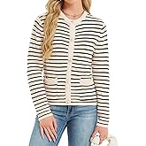 Hody Lovy Women's Knit Cardigan Sweaters Casual Long Sleeve Open Front Button Down Trendy Jackets Outerwear