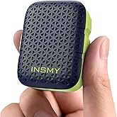 INSMY Wearable Bluetooth Speakers,IP67 Waterproof,Clip-On Portable Small Personal Speaker/Clean Sound/Stereo Pair/Wireless/ENC Built-in Mic/Lightweight for Golf Work Pool Gift(Non-Magnetic) (Blue)