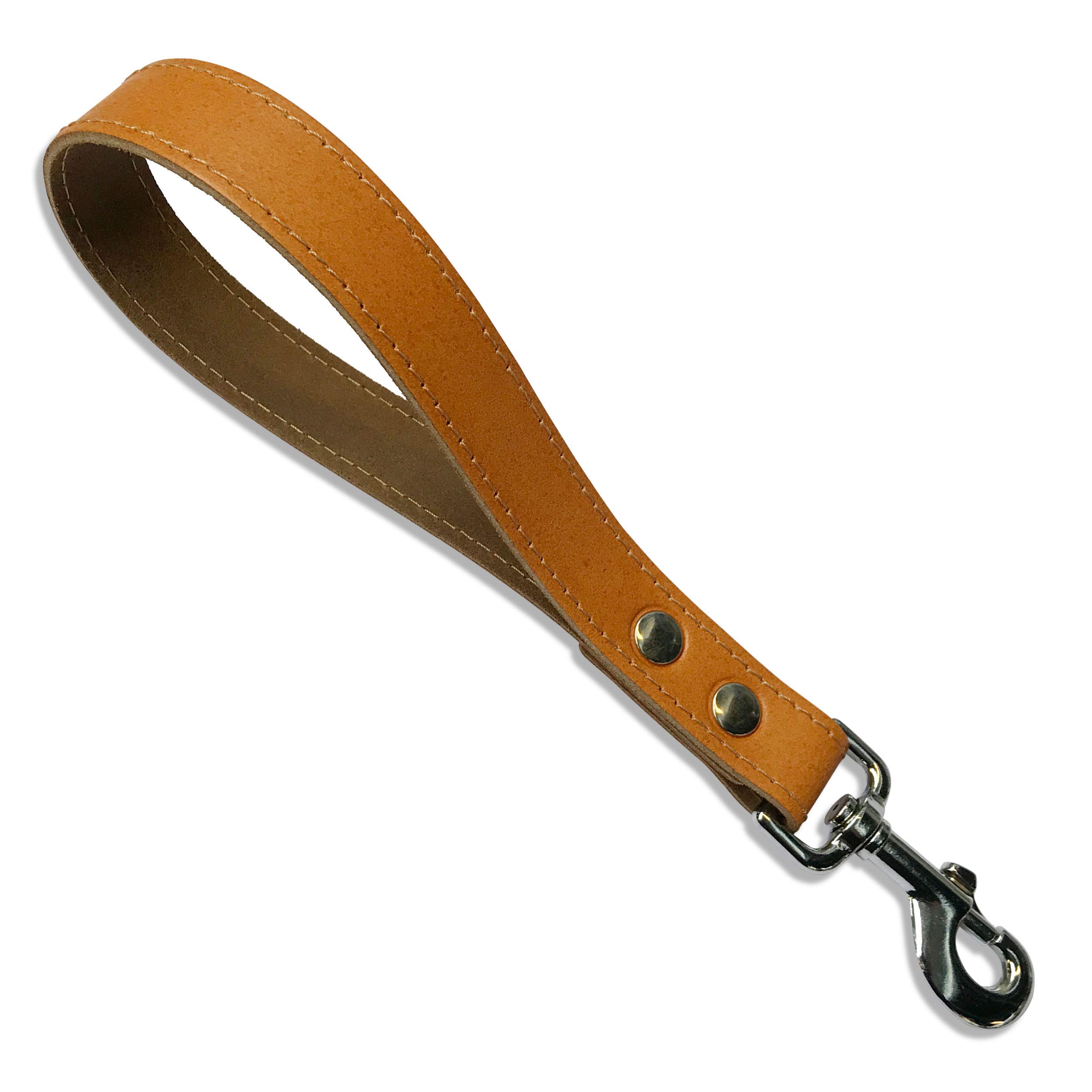 BBD Pet Products Leather Trigger Handle, One Size, 1 x 11-Inch, Tan