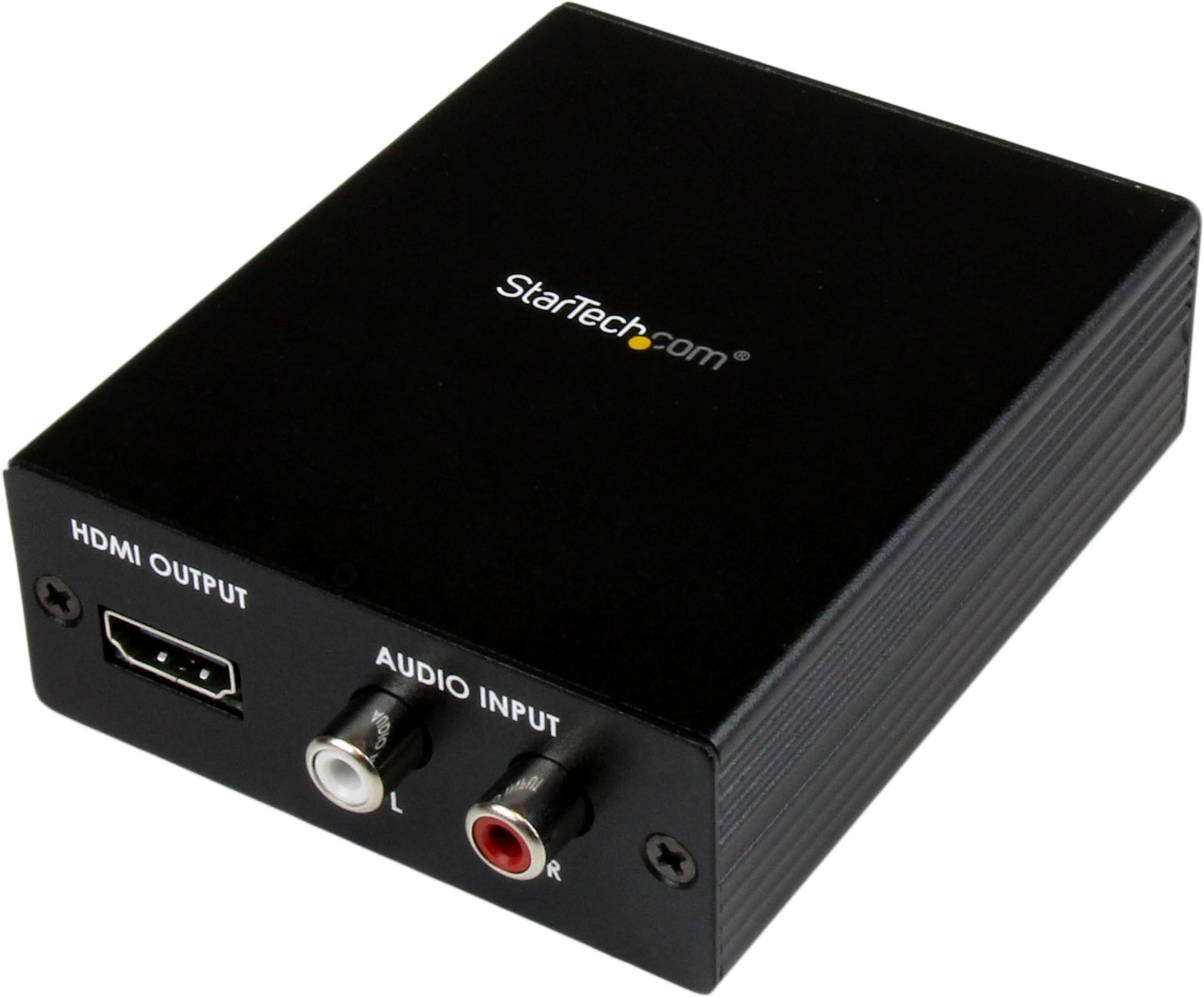 StarTech.com Component (YPbPr) / VGA to HDMI Converter with Audio - PC to HDMI - Resolutions up to 1080p (HDTV) and 1920 x 1200 (PC) (VGA2HD2) Black