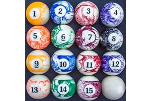 Felson Billiard Supplies Marbled Pool Table Billiard Ball Set