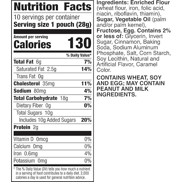 PILLSBURY MINI SOFT BAKED COOKIES, CINNAMON TOAST CRUNCH, MADE WITH CINNADUST, SNACK BAGS, 10 CT