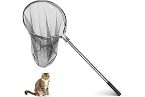 Dayimado Catch Net, Small Animal Catcher for Chicken, Duck, Goose, Fish, Cat, Bird and Others(40"- 62" Handle with 20" Net Opening)