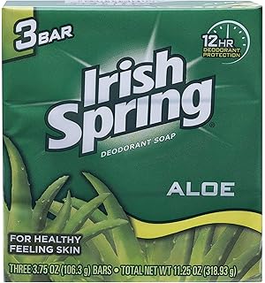 Irish SpringDeodorant Bath Bar Soap Aloe, 4 Ounces/12 Bars