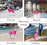 Geyecete Dog Raincoat Pink S Adjustable Reflective Straps Harness Hole view 6
