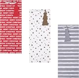 Hallmark Christmas Bottle Bag Pack of 3 Red Silver Gold view 3