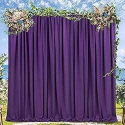 Purple Backdrop Curtains: 6 Panels 5ft x 10ft
